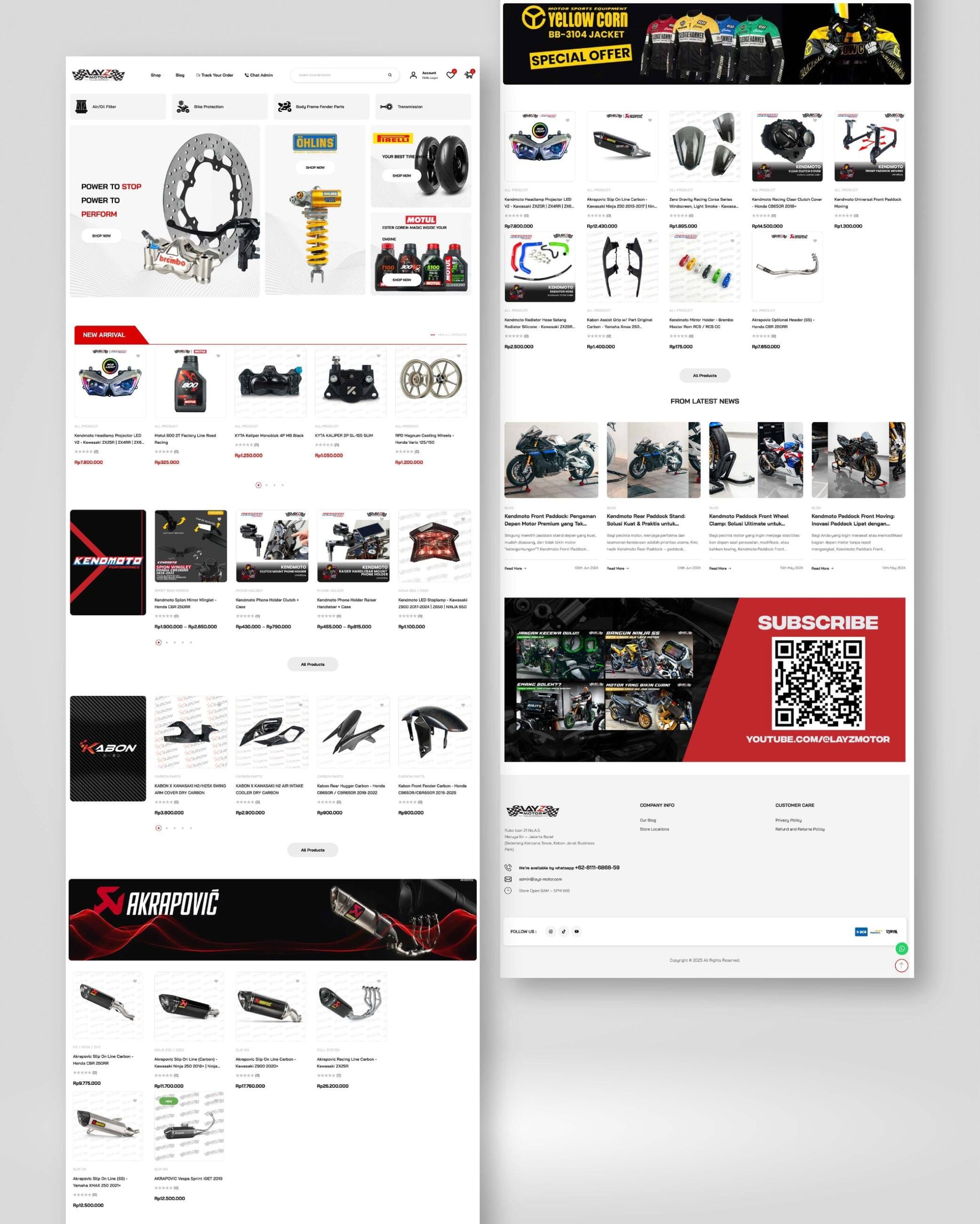 homepage layz motor website