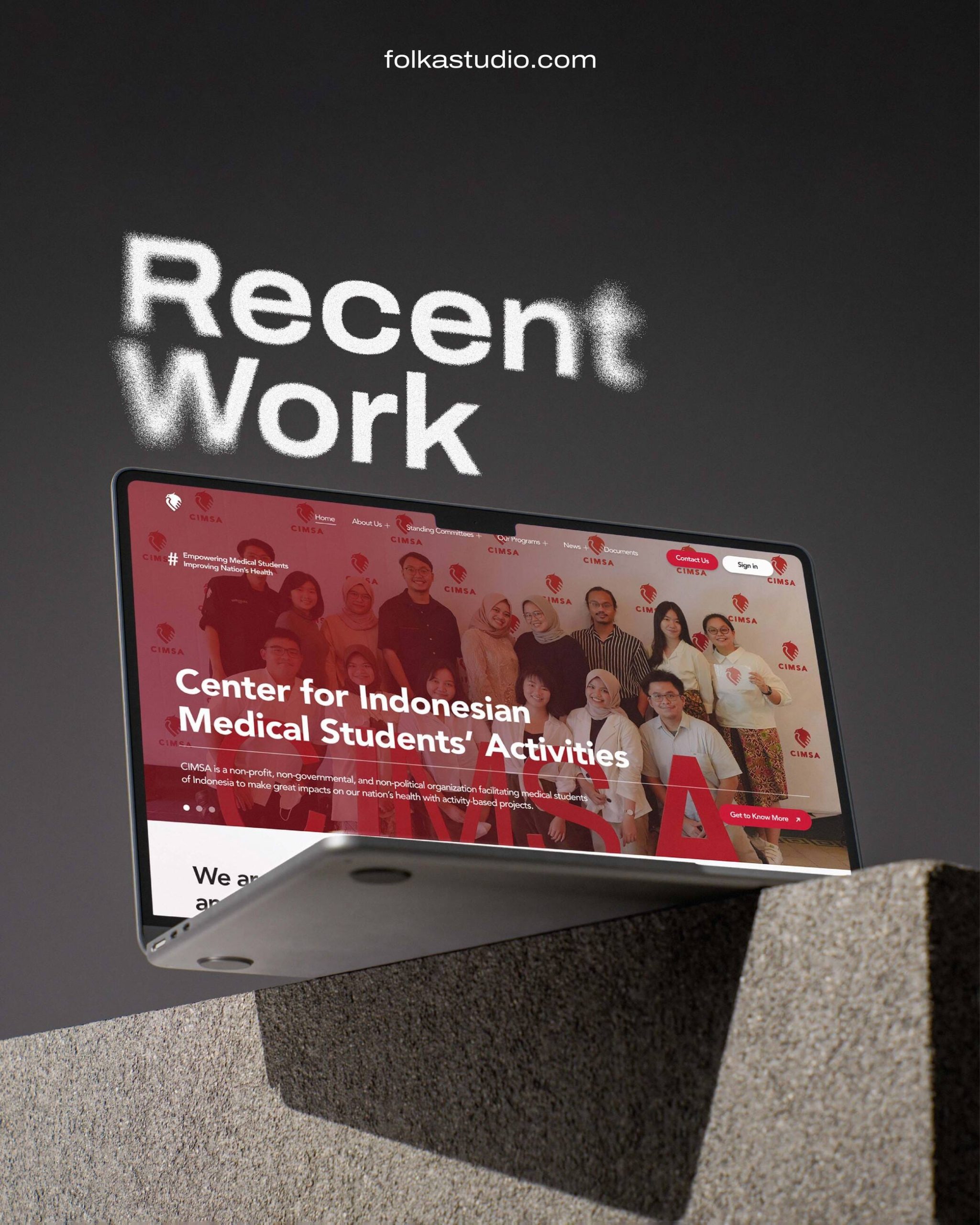 Mockup website CIMSA Indonesia