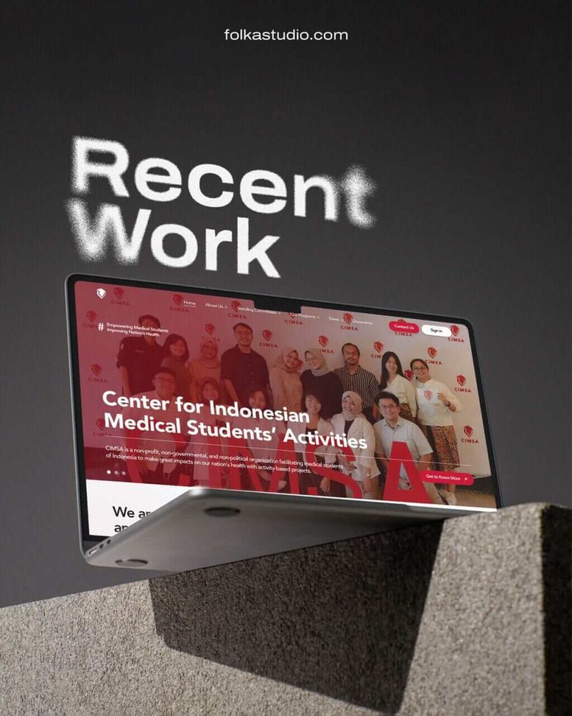 portfolio mockup website cimsa organization